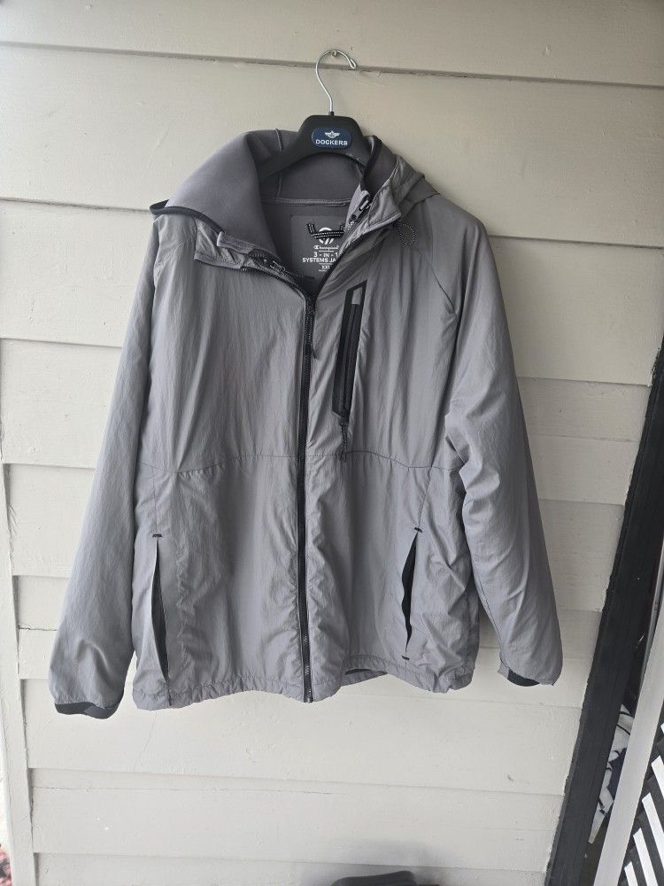 CHAMPION 3 IN 1 SYSTEM JACKET XXL GRAY