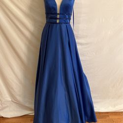 Elegant Royal Blue Evening Dress 