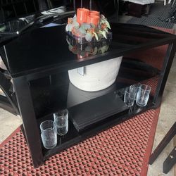 Glass And Metal Heavy Duty Tv Stand 