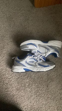 Avia White and Blue Running Sneakers