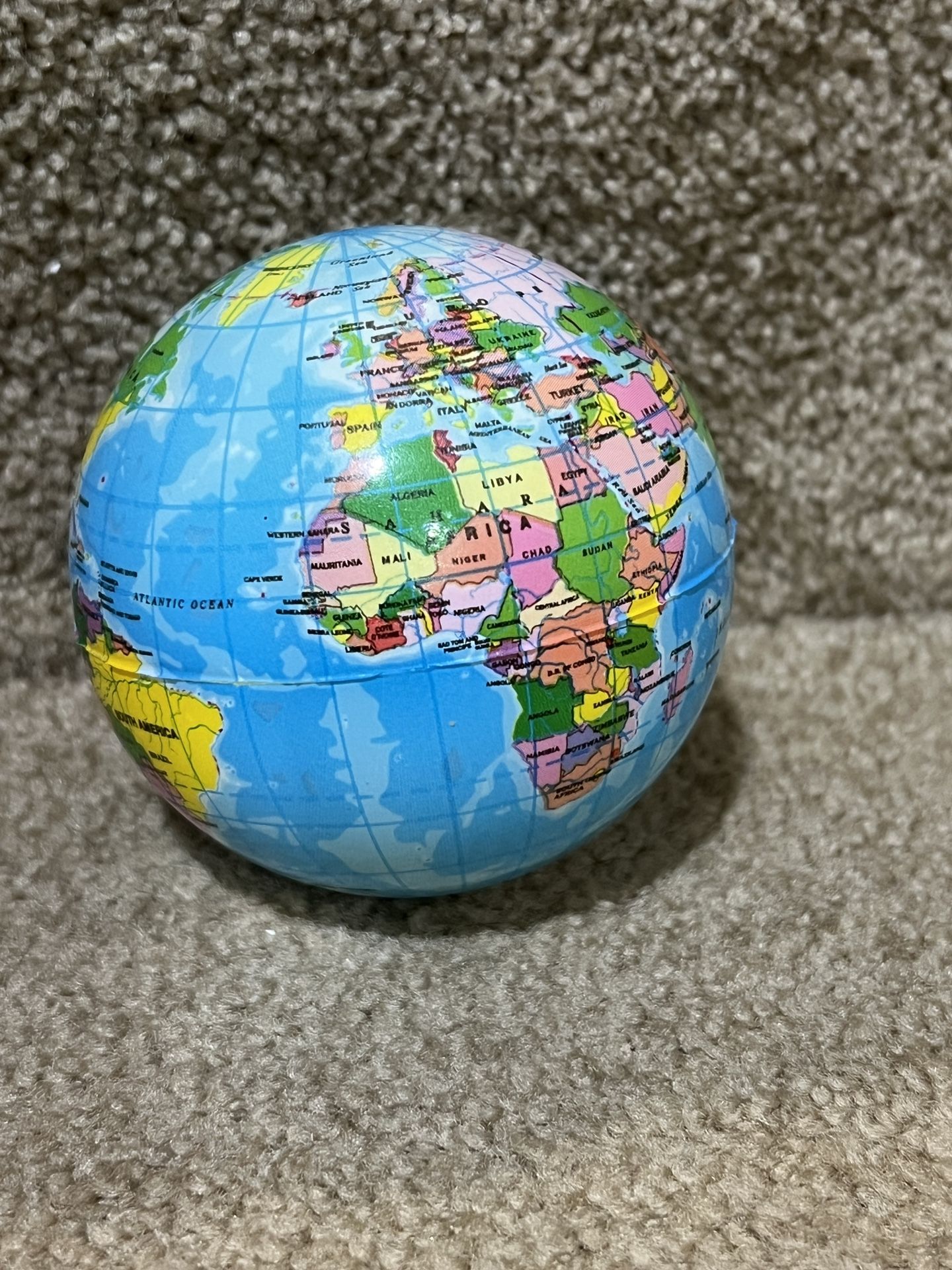 Squishy Stress Ball Globe World Crush the World in your Hand