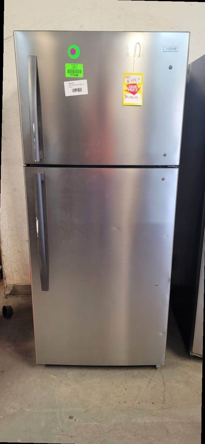 VISSANI MDTF18SS 18.0 cu. ft. Top Freezer Refrigerator 2MP
