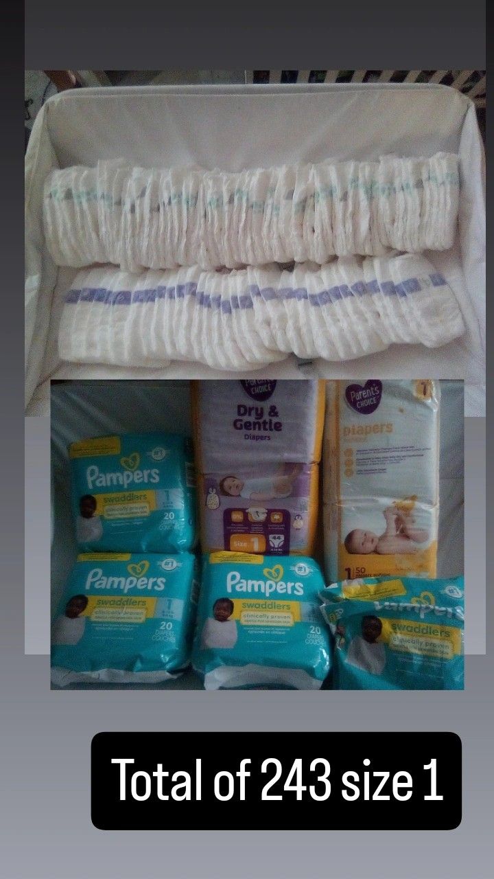 Diapers Size 1