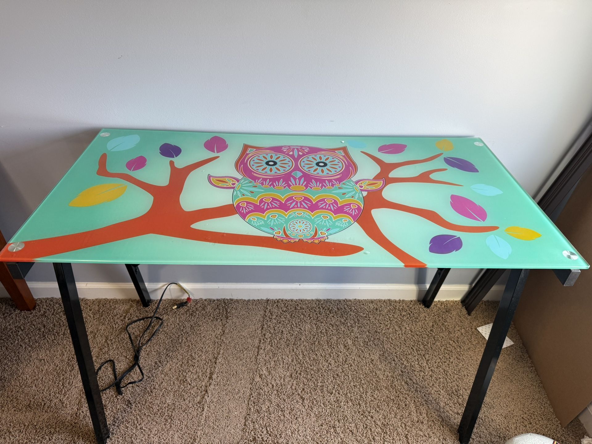 Glass Owl Desk