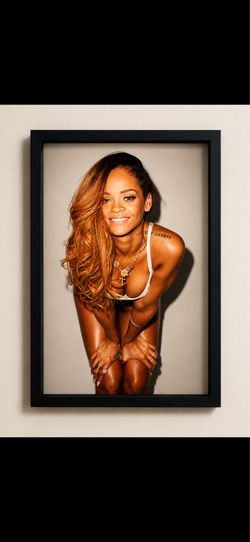 11”x17” Framed Rihanna 'Otay' Poster - White Or Black Frame