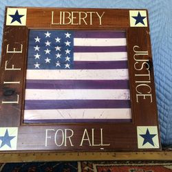 Patriotic Wood Panel