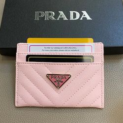 Prada Card Wallet For Both Men And Woman 