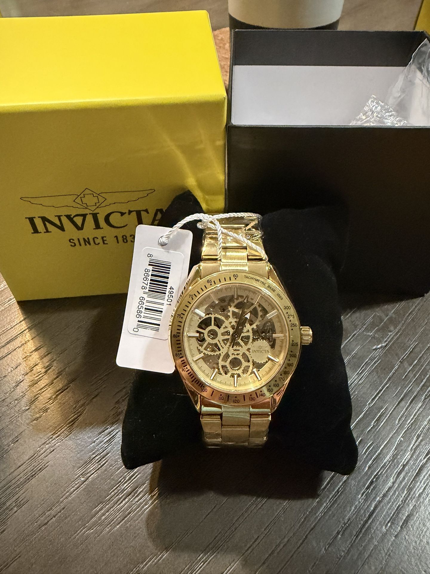 Invicta Skeleton Automatic Gold - NEW