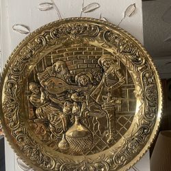 Musicians Gold Metal Plate Decor