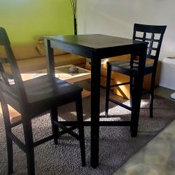 High Top with 2 Chairs Well Built Expresso  Color