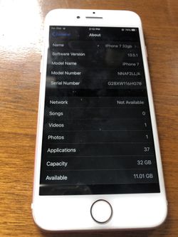 iPhone 7 32gb factory unlocked. Excellent condition.