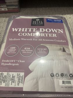 Used White down Comforter