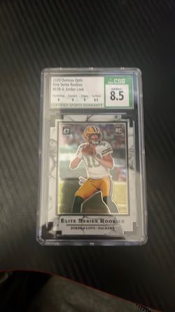 2020 Donruss Optic Jordan Love Elite Series Rookies RC CSG 8.5