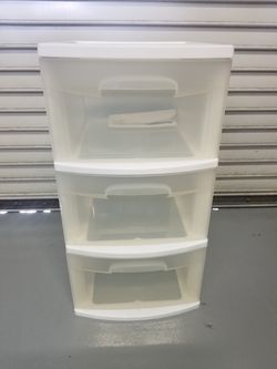 3 drawer tower plastic organizer