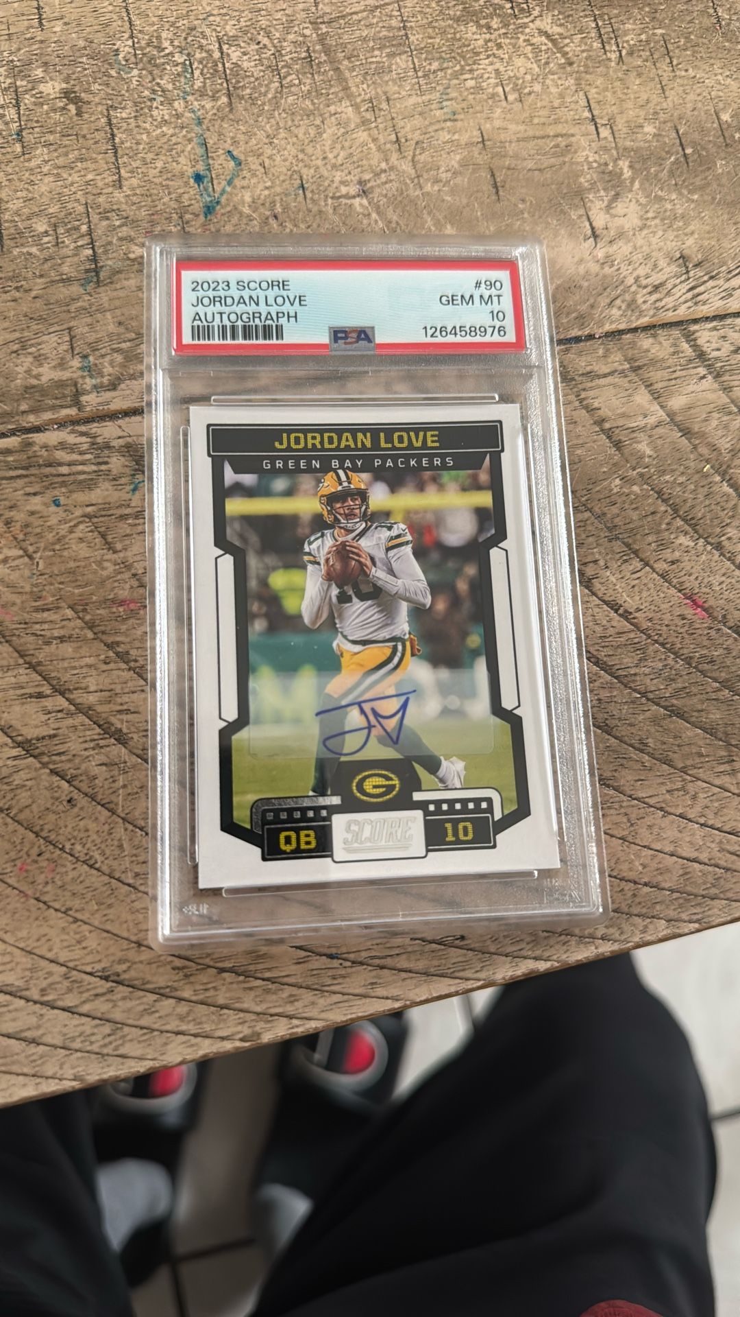 2023 Score Jordan Love Autograph 