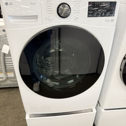 LG Thin Q Washer Front Load With Pedestal On Sale 