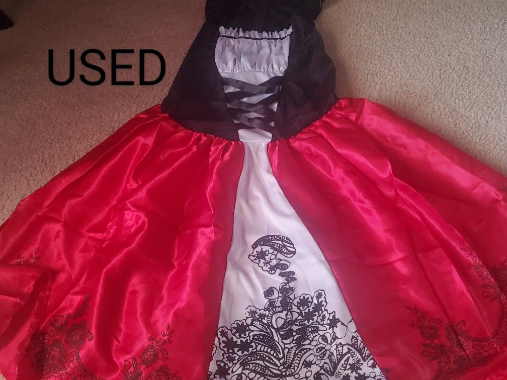 USED VER. Little Red Riding Hood Costume With Cape  