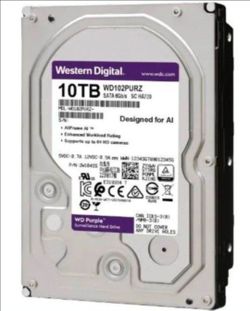 WD Purple 10TB 7200RPM 256MB HDD Cache SATA 3.5" MEDIA Hard Drive WD102PURZ