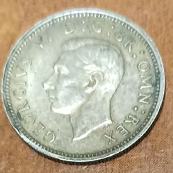 1942 Six Pence U.k. Coin