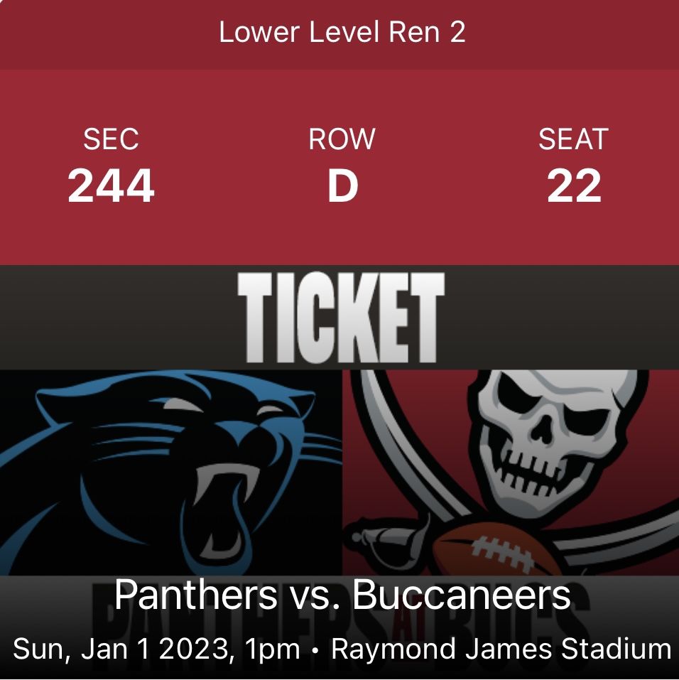 Bucs Vs Panthers