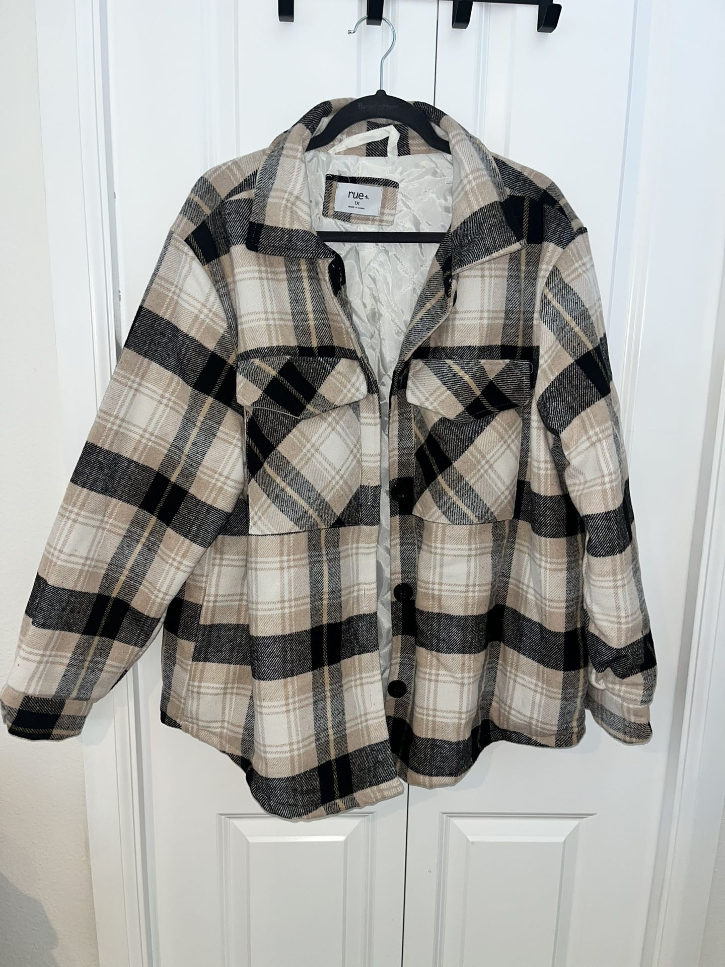 Rue 21 Plaid Shacket 1X