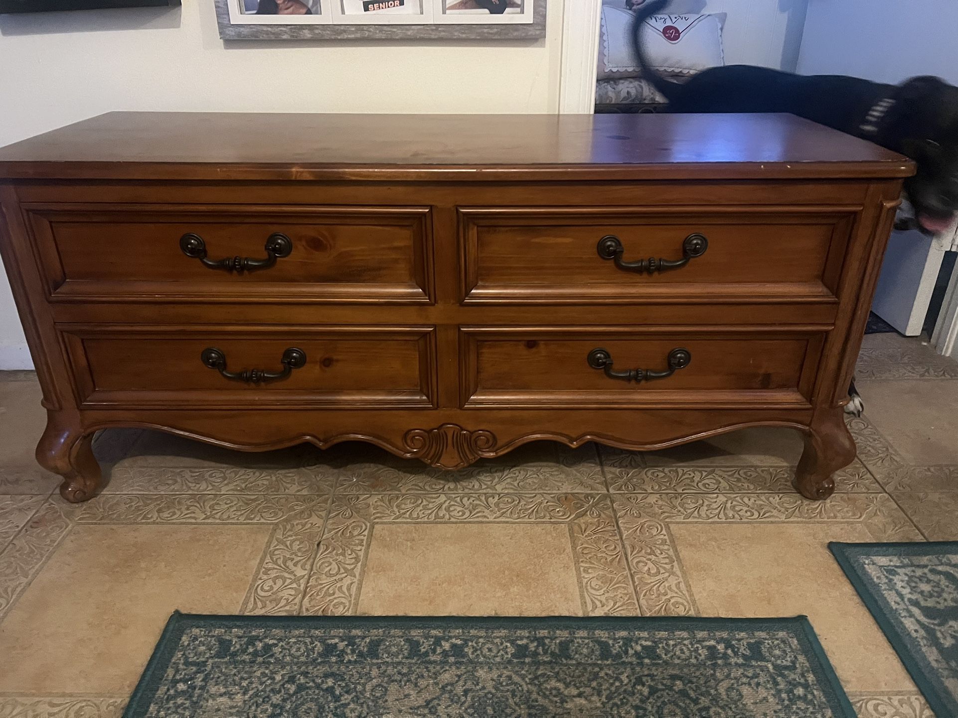 Wooden Chest Bench