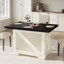 47" Farmhouse Dining Table for 4 - Rectangular
