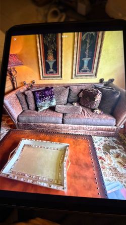 Gorgeous furniture couch 500, table 200 artwork 200 lamp 150 chair 300