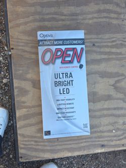 Open sign