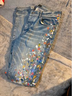 Amiri Skinny Painter Jean 'Clay Indigo'