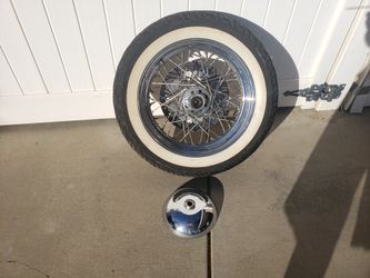 Harley rim and tire