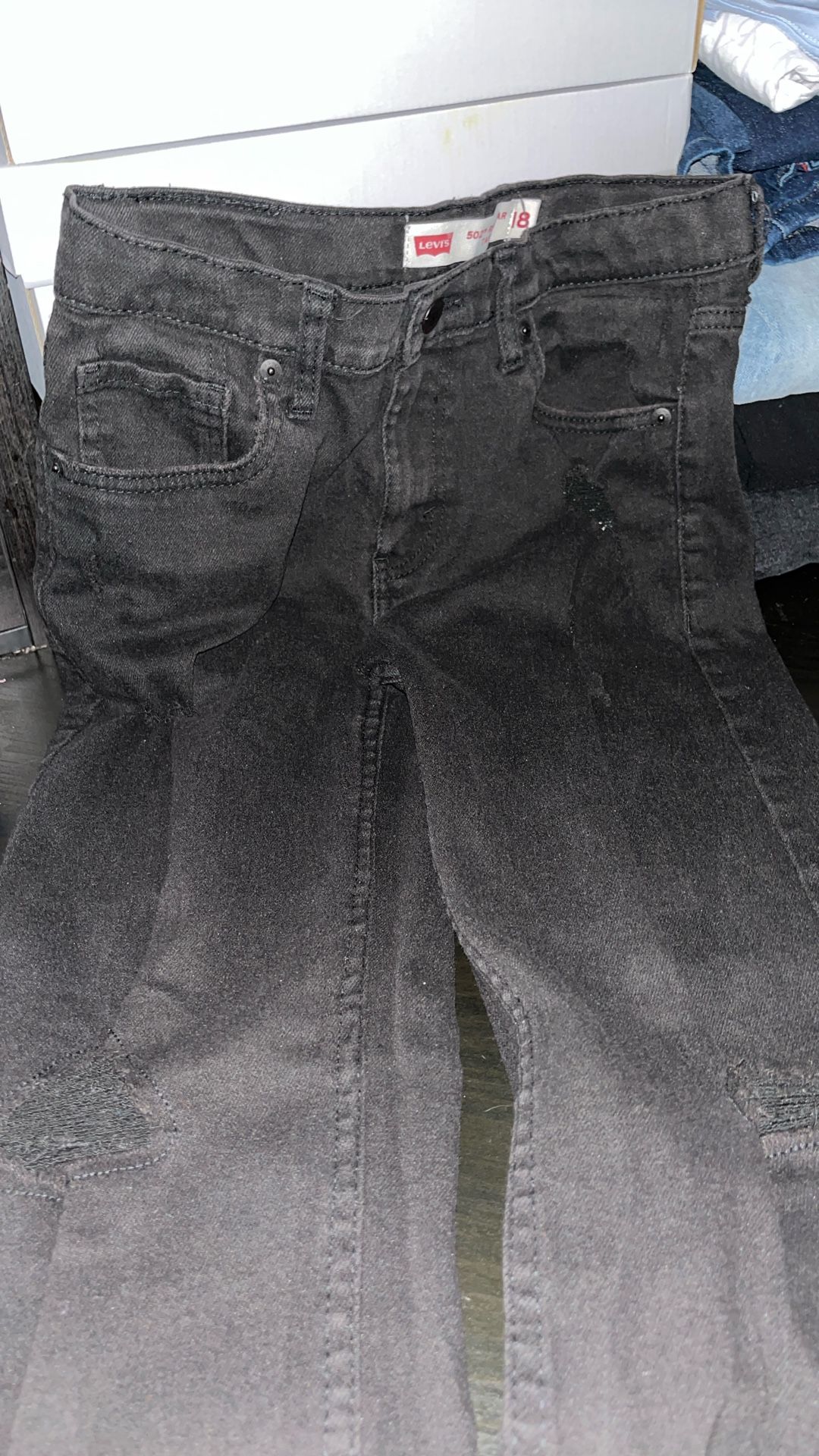 Black Ripped Skinny Jeans 