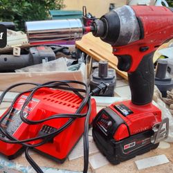 Cordless 5ah Milwaukee Impact Drill And Sawzall Please Read Full Ad