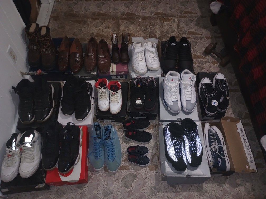 Jordans/Air Maxs/ Polo/Stacy Adams/Converse All Stars/ Kids Shoes Etc...