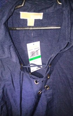 Michael Kors sleeveless top in Midnight Blue