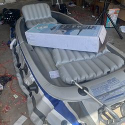 Boat And Trolling Motor 