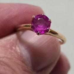 14k Ruby Ring 