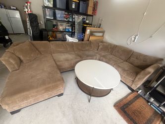 Comfy large family sectional sofa with chaise