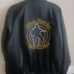 VTG Elvis Presley black satin jacket " King of Rock&Roll"