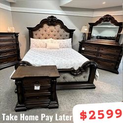 $10 Down Finance Bedroom Set Queen Bed King Bed Mattress Dining Room Set 
