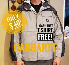 New Badass Carhartt Jacket w Hood + TSHIRT