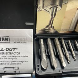 Craftsman 52157 7 pc Drill Out Micro Drill Out & Screw Out Extractor Set USA
