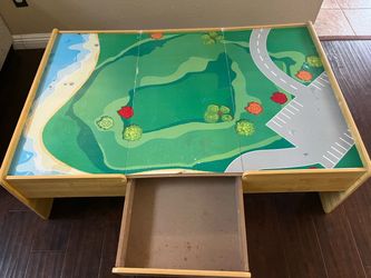 Train Lego Table, Storage Drawer