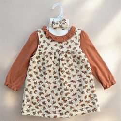 24months baby girl Gorgeous fall dress set