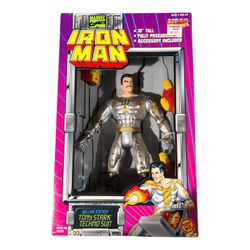 Vtg. Marvel Comics Iron Man  Tony Stark Techno SuitAction Figure Toy Biz 1995
