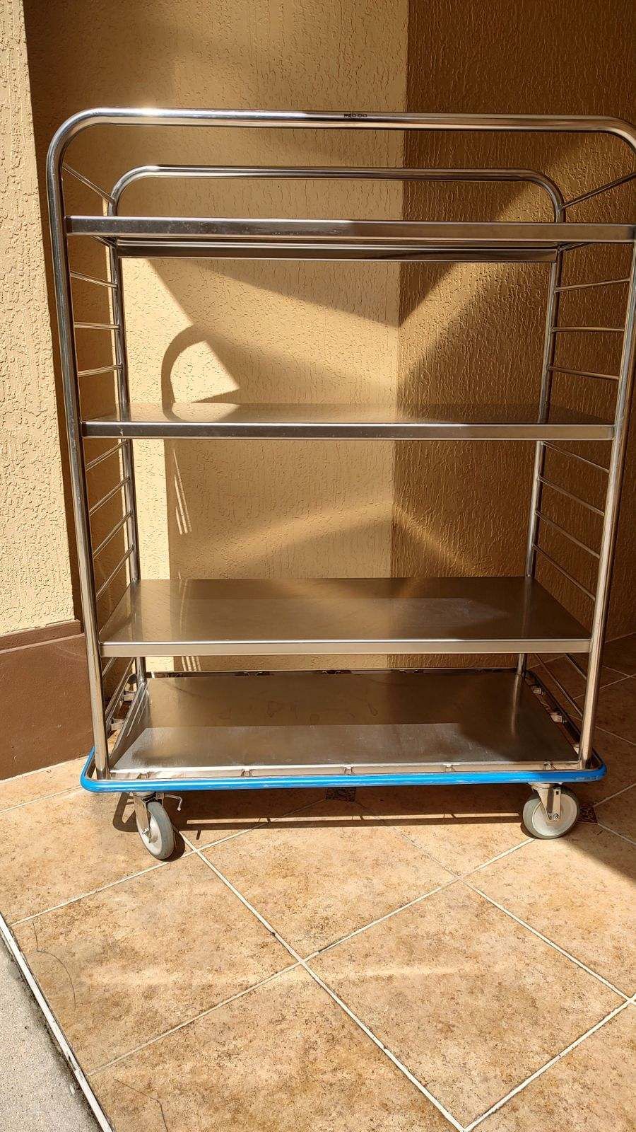 Large stainless steel cart