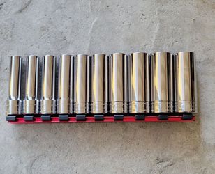 Snap On 1/2 Deep Metric Socket Set