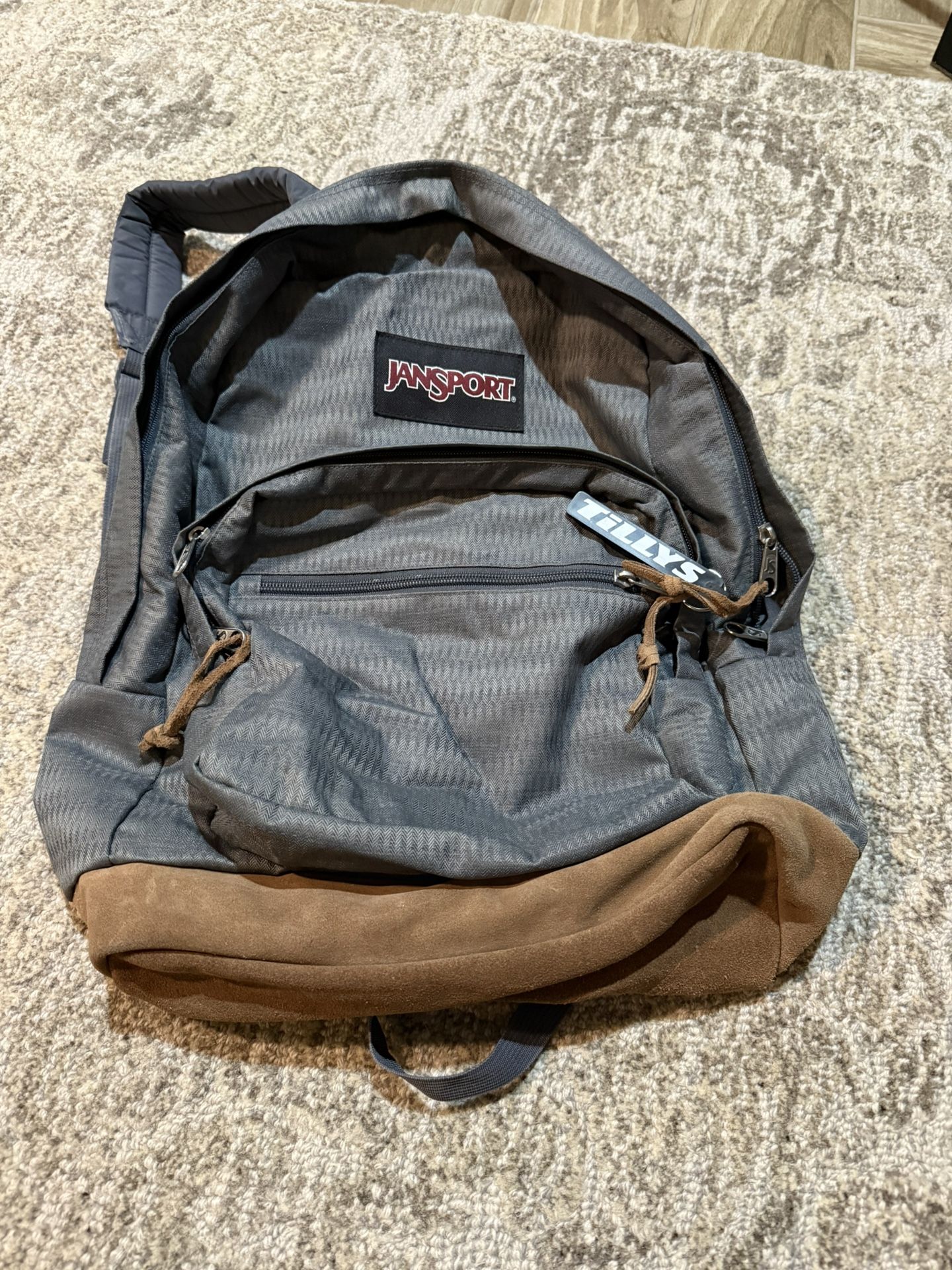Gray Jansport Backpack