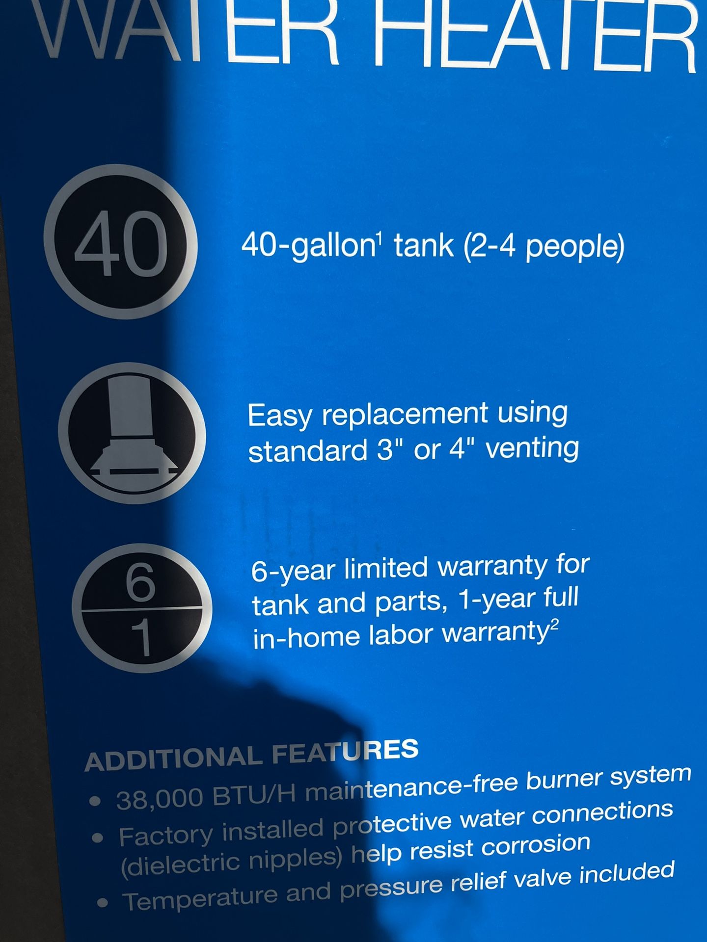 RHEEM WATER HEATER
