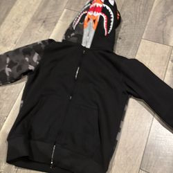 Black Grey Bape Hoodie